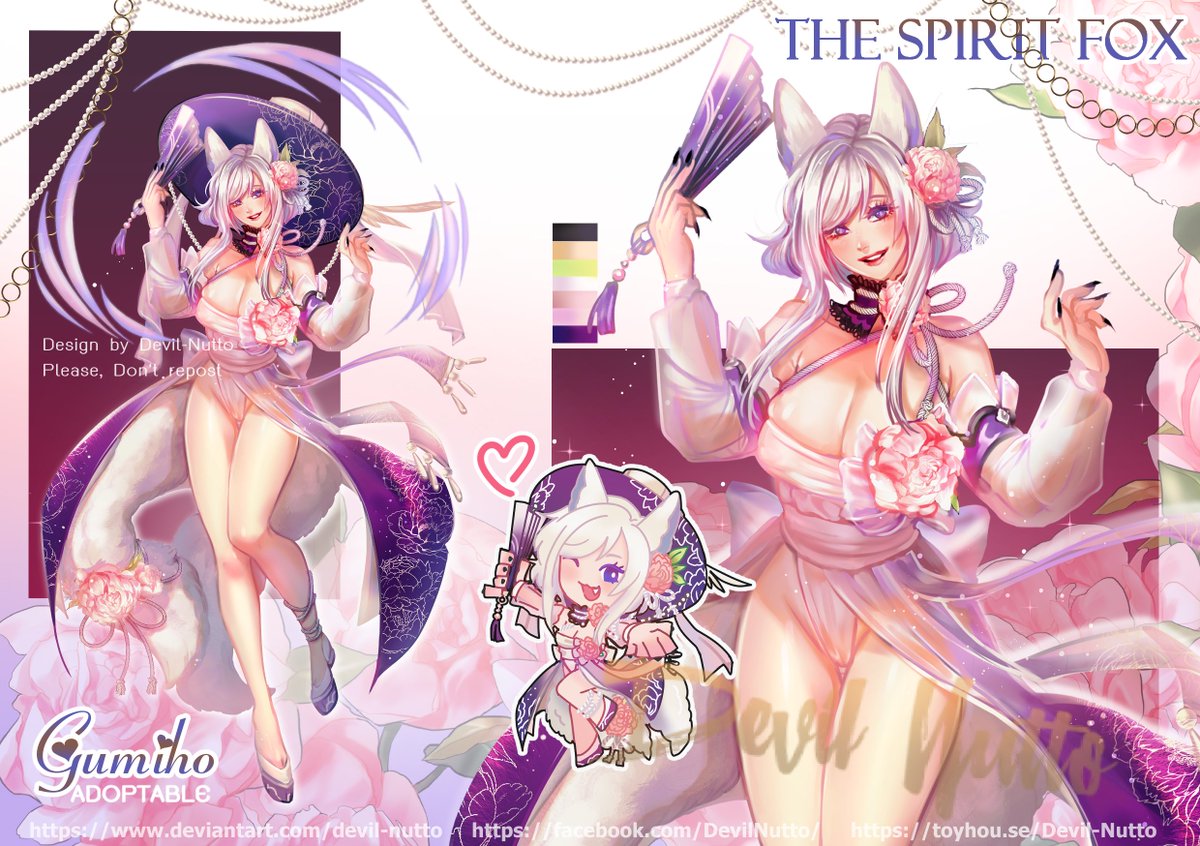 omulol17's tweet photo. Open #OTA #adoptable on #Devientart
>> https://t.co/KA0hV7HP8M
Love her a lot my Beauty ❤️
#gumiho #spritfox #kemonomimi #kemono #digitaldrawing #artistsontwitter #originalcharacter #characterdesign #digitalpainting #illustration #chibi #art #commissionsopen #commissionTH https://t.co/m0wmGfb0U6