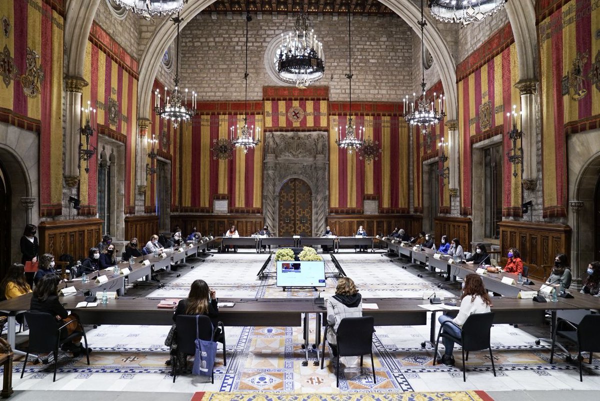 PyLadiesBCN's tweet photo. Barcelona City Council organised an encounter of women in tech to help them define new public policies towards diversity and equity in the field. Happy to share and hear so many interesting ideas from great women in the field! @DigitalFems @bcn_ajuntament @AdaColau @laurapcastano https://t.co/fjyJ6VSypB