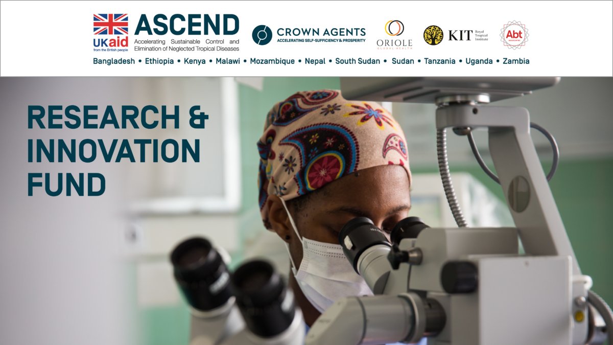 crownagents's tweet photo. Our Ascend Research and Innovation Fund is inviting proposals for impactful approaches to NTD programming to accelerate progress towards control and elimination of NTDs. The fund is looking to invest in a range of project types that vary in size and focus: https://t.co/tNZmKvkq20 https://t.co/0uzNNGTGIn