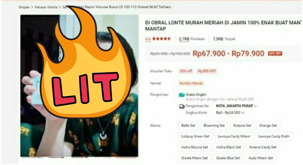 Di chat yg di tweet sebelumnya dia udah bilang uu it e itu sampah, dia bilang ga ngaruh sama dia, terus dia ngancem mau bikin iklan di shopee kaya foto ini? Gue merasa harga diri gue terhina! Anjir gue dikata L*nte! Gue kecewa banget