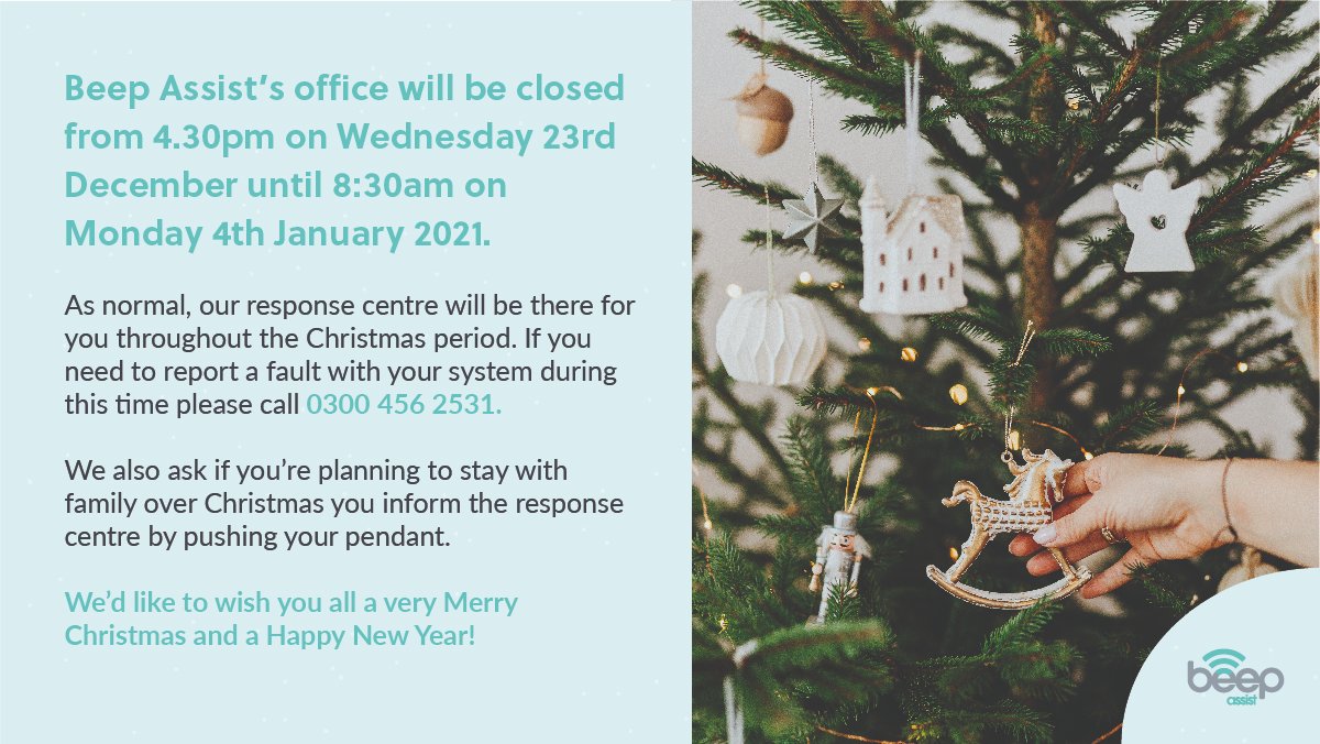 Beep_Assist's tweet photo. ICYMI- Christmas opening times below 👇 https://t.co/MfMnb23ETs