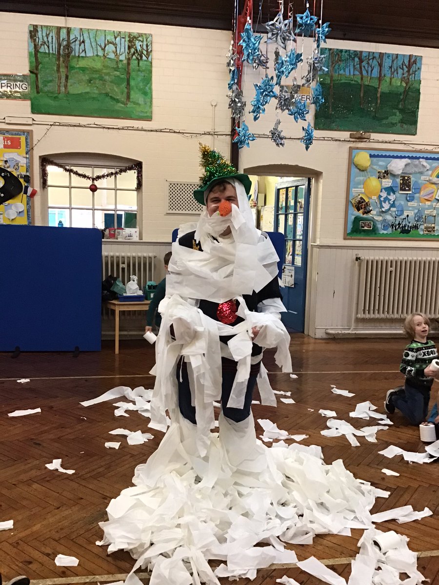 ClaphamTerrace1's tweet photo. New member of staff Mr Mason has been enjoying the Clapham spirit this festive week at school #claphamfamily #claphamfun #schoolspirit #schoolsnowman https://t.co/TpCICsruNL