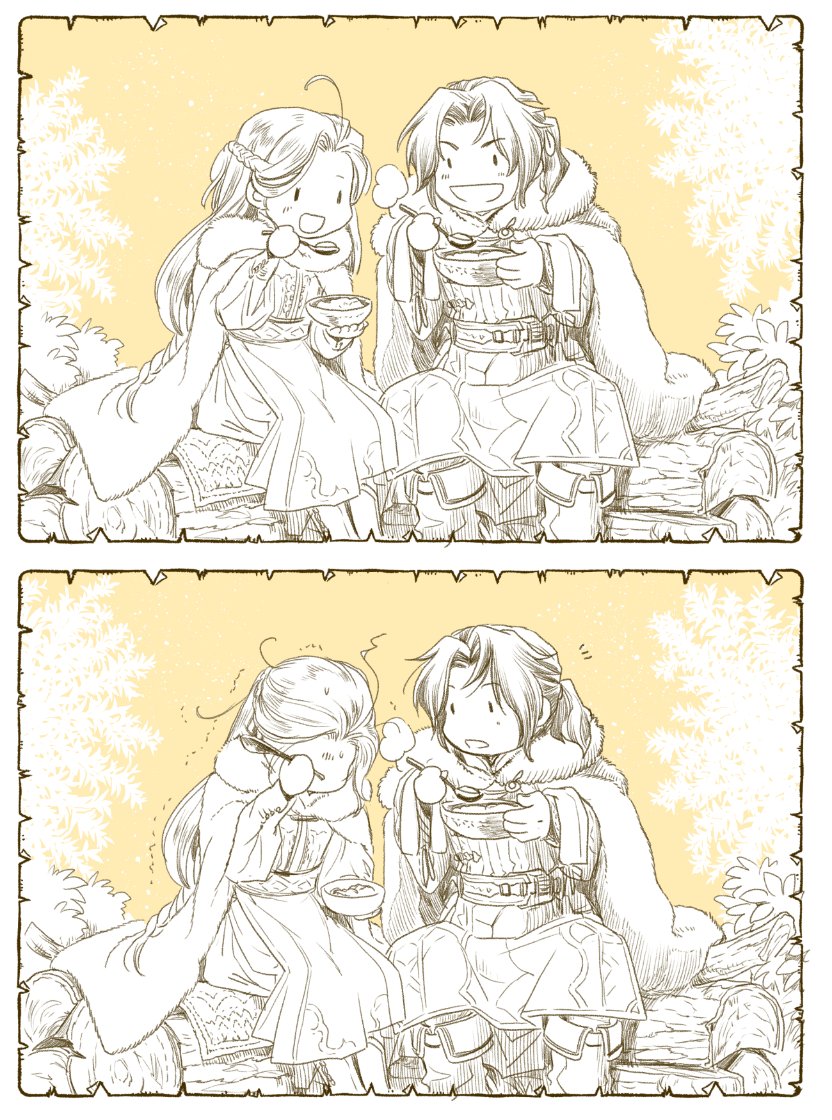 わーい✨ランクイン記念SSやったーヾ(*'∀`*)ノ で、ネタバレにならない(けど誤解されそうな)イラスト https://t.co/axFpLC4noL