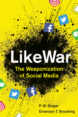 We have talked much about 5GW and how the idea of warfare has now changed in modern times. Now the online battlefield is as important as the physical. In this thread, I will review the book "LikeWar: The weaponization of Social Media".1/n