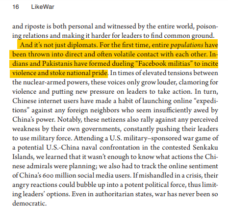 Not just diplomats or heads of states, the entire populations are now part of the war of perceptions. For instances, we noticed the tweet war post-Pulwama attack and the subsequent capture of Abhinandhan.3/n