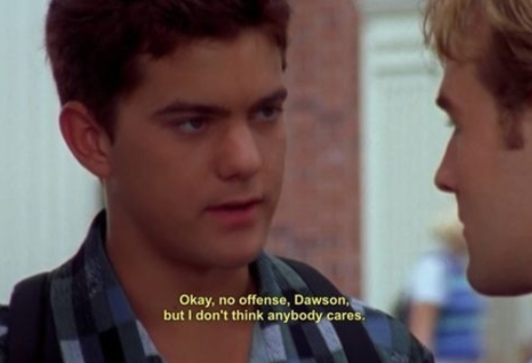 JennaGuillaume's tweet photo. Dawson's Creek in one image https://t.co/DVZVG6Ervk