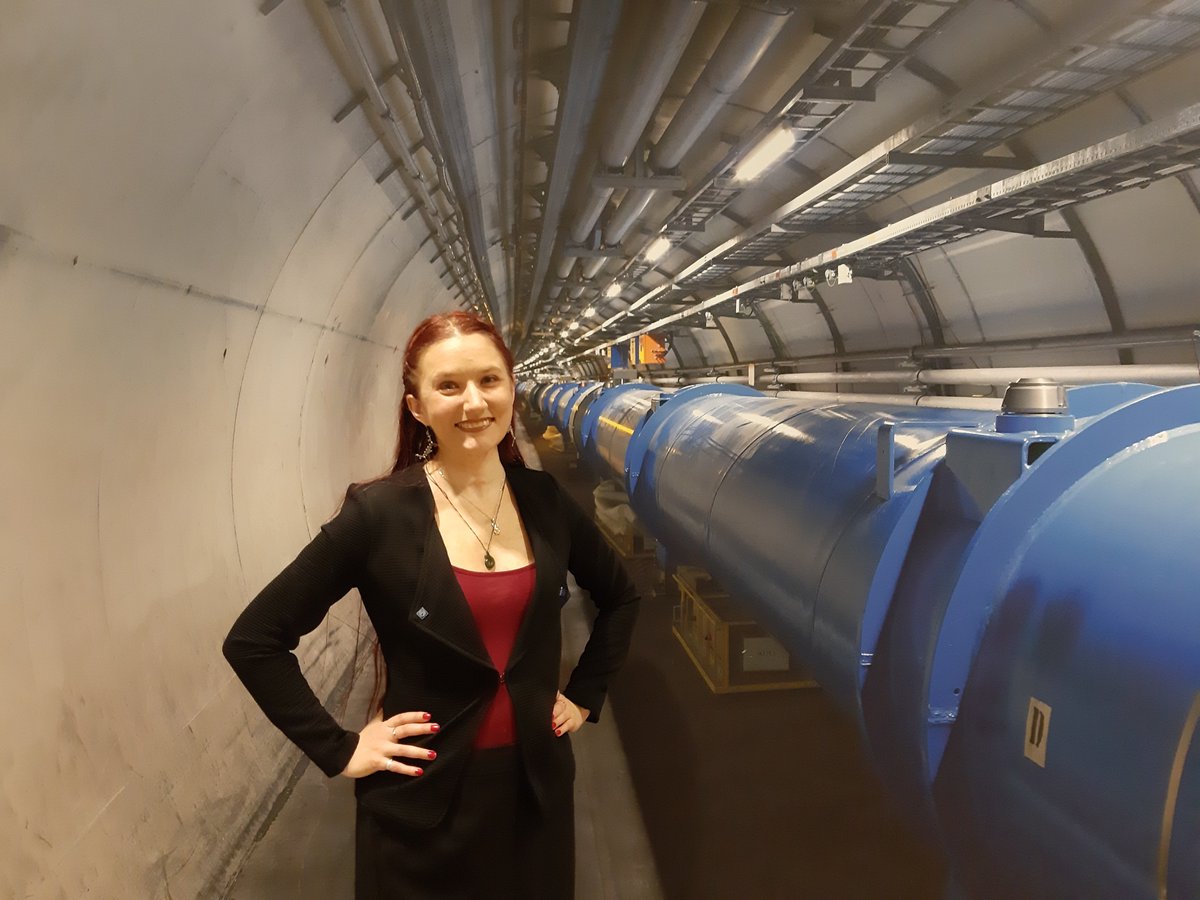 CmsMuon's tweet photo. Congratulations to our colleague Elizabeth Starling 
@QuantumStarling
 for a brilliant PhD defense "Detection and Mitigation of Propagating Electrical Discharges Within #GEM Detectors of the @CMSExperiment @CmsMuon for the @CERN
 HL-LHC". All the best for the future, Dr Starling! https://t.co/zglwaNQaRO