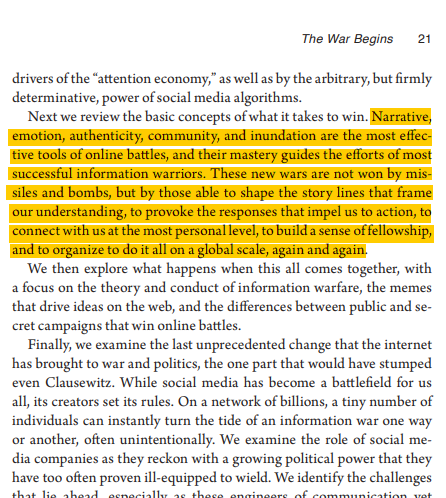 These new wars are not won by missiles or bombs, but by those who can frame a better narrative. 6/n