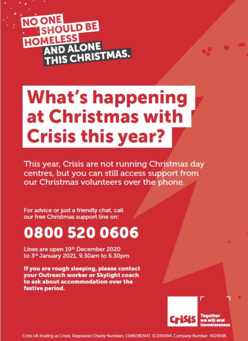 #crisisatchristmas #homelessness