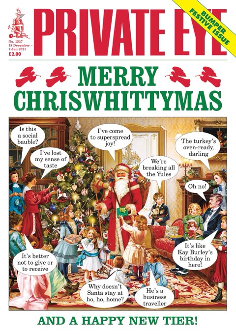 LondonGinClub's tweet photo. Go grab a copy of the Christmas @PrivateEyeNews See what they have to say about how #crossfail have behaved! Thanks Private Eye, our lovely neighbours! https://t.co/pFCiSSzmrm