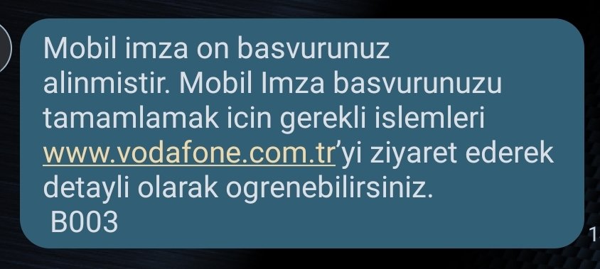 yetimogluDan's tweet photo. @VodafoneDestek merhaba, yetkili bayiden mobil imza başvurusu yaptım ama süreç hakkında bilgi alamıyorum. Yardımcı olabilir misiniz? https://t.co/f5y3VeqBHl
