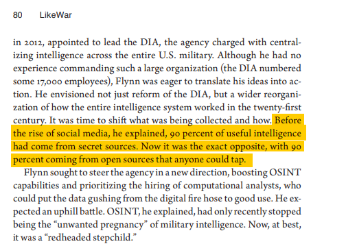 With social media, now 90% of useful intelligence can be gathered online and the most remarkable truth is, it is available to everyone who is interested in finding it.14/n
