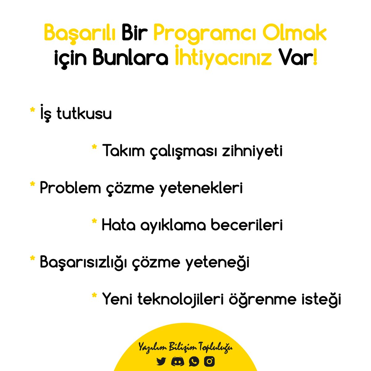 😉 Başarılı olmayı kim istemez ki!?
💬 Sizce başarının anahtarı nedir?