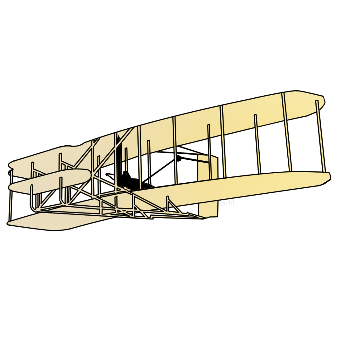 イラストレザーちょび 何の日イラスト 今日は 飛行機の日 です 1903年 明治36年 の今日 アメリカ ノースカロライナ州で ライト兄弟 Wright Brothers がライトフライヤー号で 動力飛行機の初飛行に成功しました 観客わずか5人の中 4回の挑戦で最長