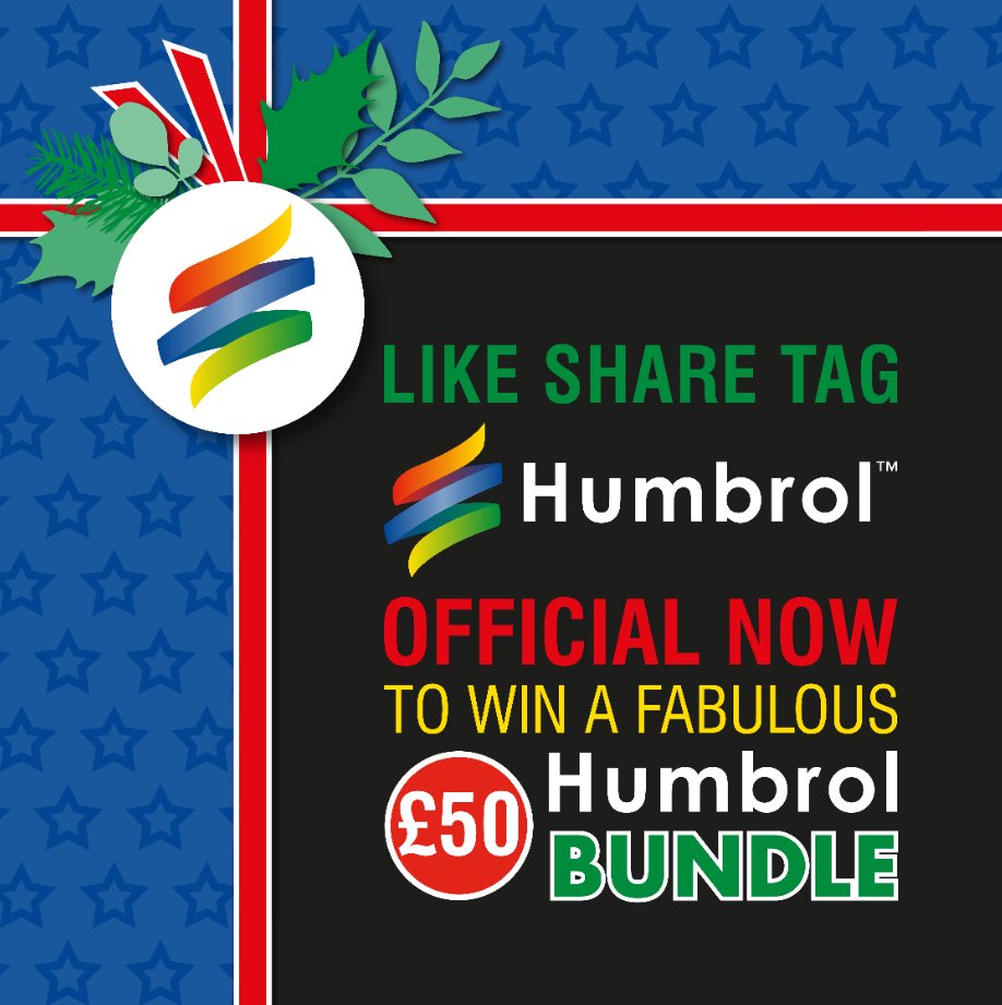 Day 17 of the Advent Calendar brings you the chance to win a £50 Humbrol bundle! 

ow.ly/dy7X50CNlK8

#Officialhumbrol #Humbrol #Advent #Calendar #Christmas #December #Airfix #Win 

Not affiliated with Facebook/Instagram/Twitter. Full t&amp;cs at ow.ly/isCe50CNlK9
