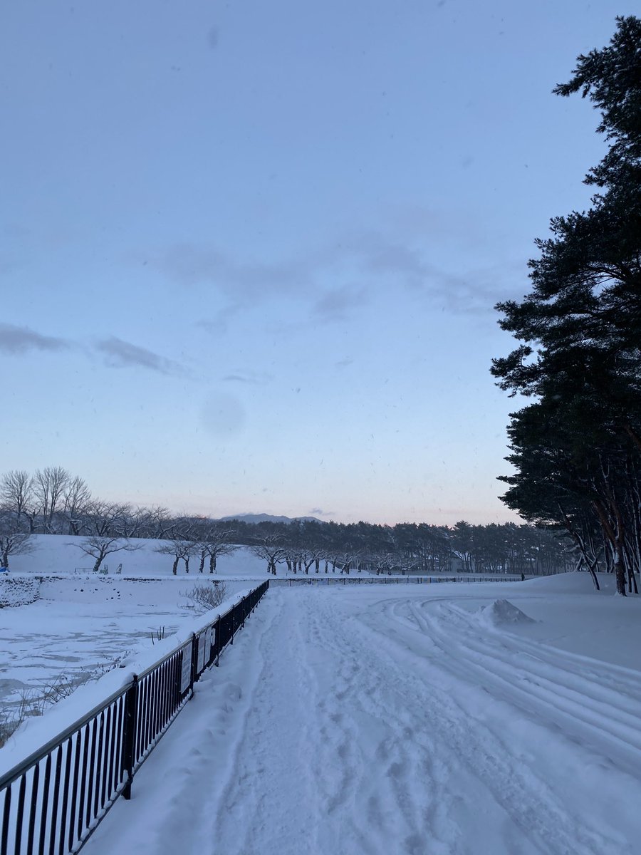AndUProject's tweet photo. 五稜郭　にも　たくさん　雪　が　つもって　います。
白い　五稜郭　も　ぜひ　見に行って　みて　ください🌟 https://t.co/UW6JU5PCnW