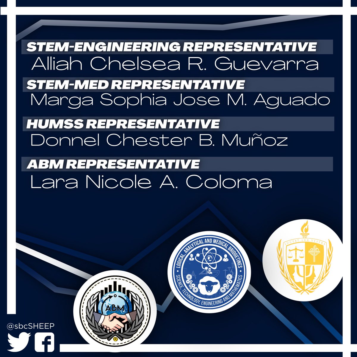sbcSHEEP's tweet photo. Brace yourselves for the new set of Shepherd service this 2nd semester!

Congratulations to our newly elected officers. May your hearts truly uphold the passion of leadership throughout the school year. 💙

Anticipate for what the officers will offer to you, potentials! ✨ https://t.co/PRXdY5FqKA