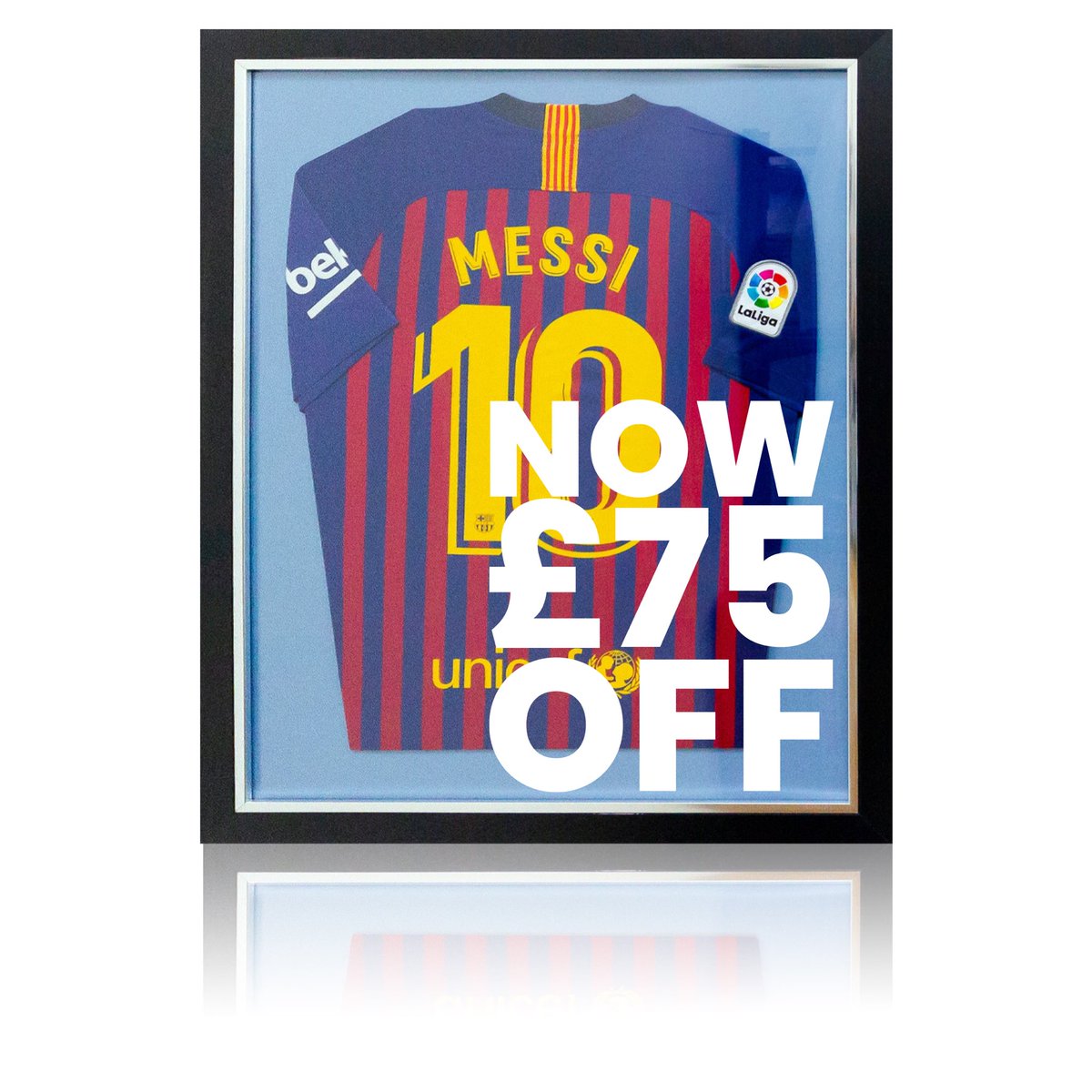 🔵🔴 🆂🅿🅴🅲🅸🅰🅻 🅾🅵🅵🅴🆁 🔴🔵

The 🐐 Lionel Messi <a href="/FCBarcelona/">FC Barcelona</a> signed &amp; framed shirt is down to only£274.99 - that’s £75 off!

🚛 UK delivery in time for Christmas ☃️

▶️ Buy now: bit.ly/34iGzKY

#GOAT #messi #Barcelona #Legend #pmauctions #footballmemorabilia