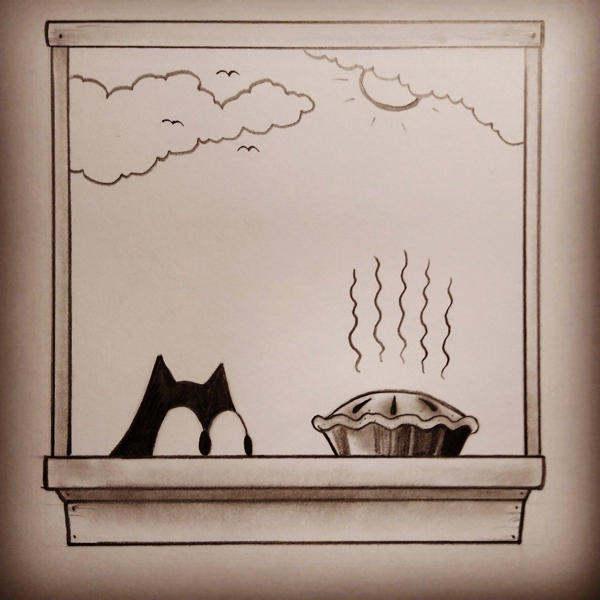 felix_comix's tweet photo. #Felix #FelixTheCat #FelixComix #blackcatsmatter #vintagetoons #oldschool #inky #bw #wanderer #catpie #dinnertime #supper #foodthief #niceday #windowcats https://t.co/Im1uqj2lOG