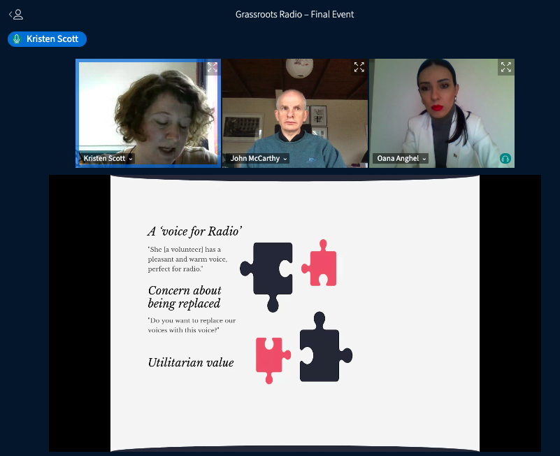 Opportunities and concerns about using text-to-speech technologies in a project like #GrassrootsRadio 
This kind of technology can be a real opportunity in a situation of physical distancing such as the one imposed by Covid-19