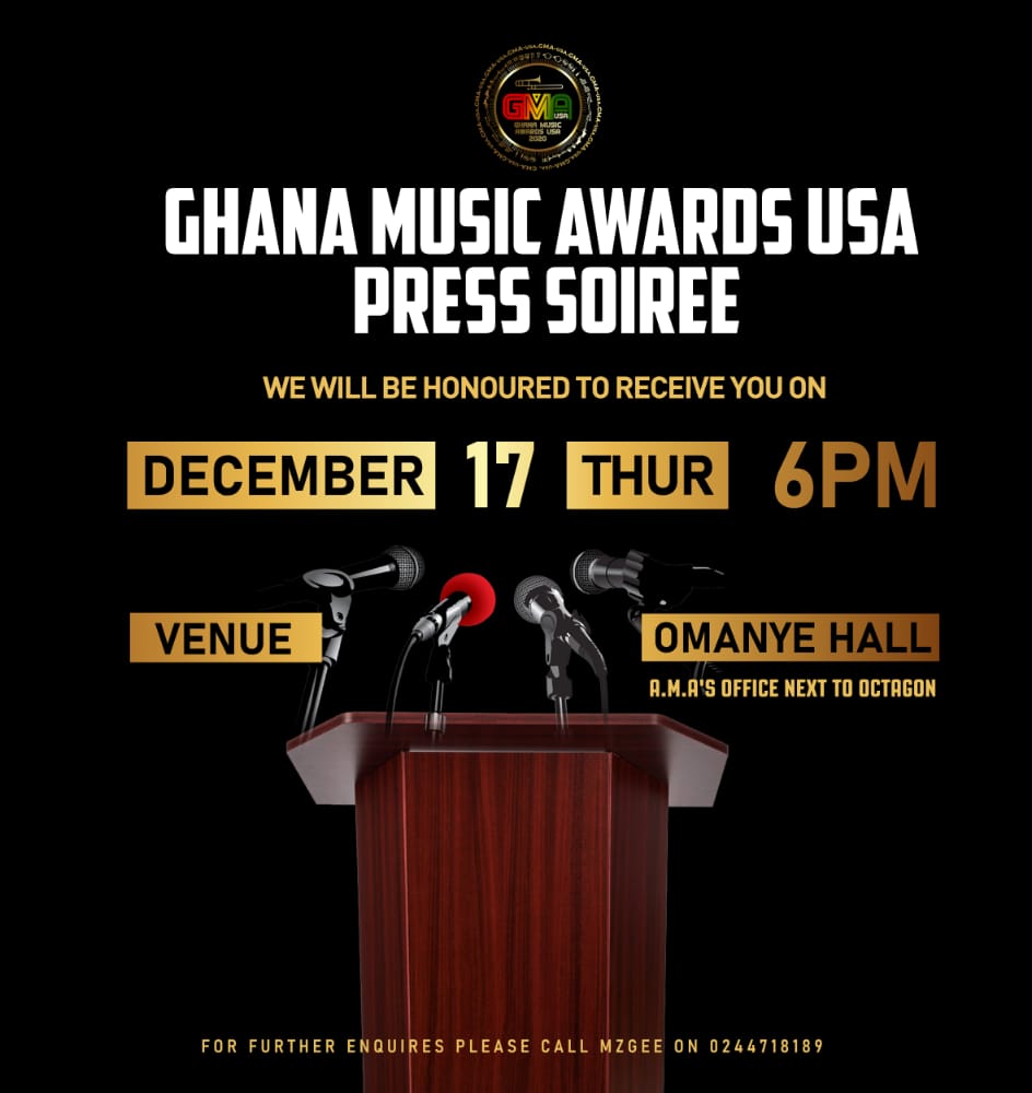 thegemmedia's tweet photo. Ghana Music Awards USA Press Soiree happening today at 6pm. Please be there!!! cc @JoanaGyanCudjoe @iammzgee @papabillsGh @kecheglobal @tv3_ghana @Adomonline @adomtv2 https://t.co/tvzQuXxZvF