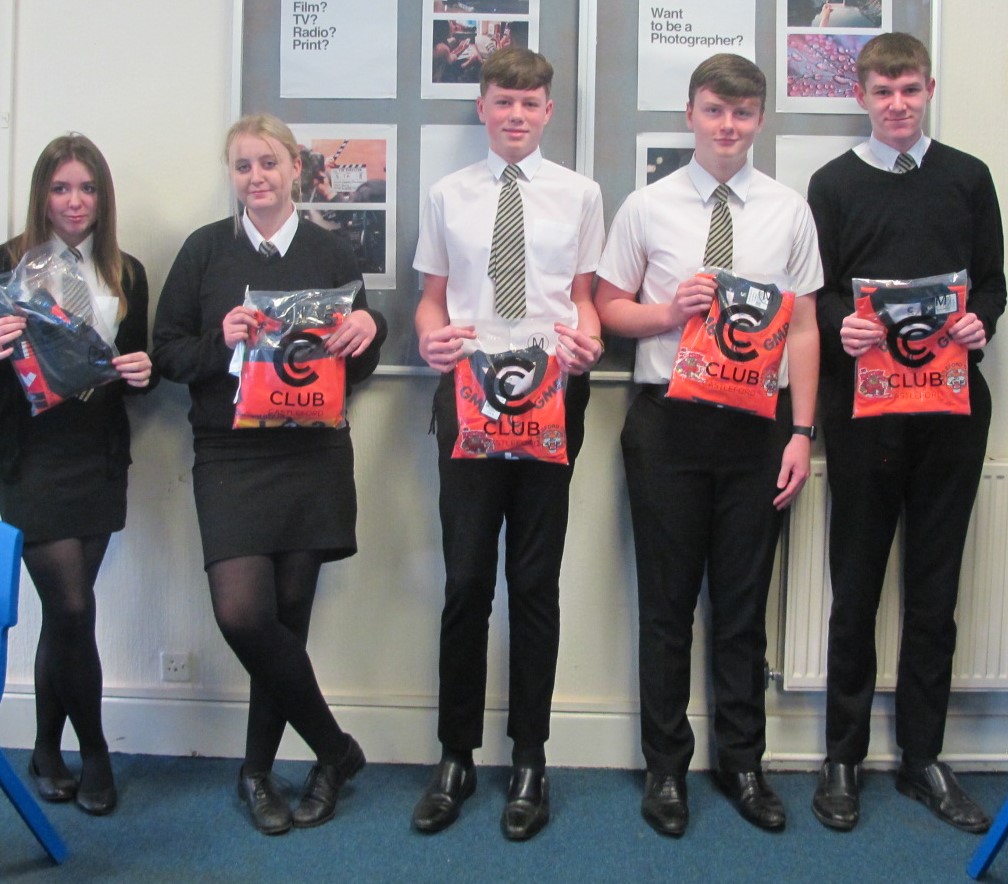 CastlefordAcad's tweet photo. Pupils with outstanding behaviour records over the last 3 weeks were entered into a prize draw to receive a shirt donated by @CTRLFC. We had 2400 instances of outstanding behaviour records during this time! Well done to the lucky 30 pupils awarded a shirt #Outstandingbehaviour https://t.co/q5RxzBSRyG