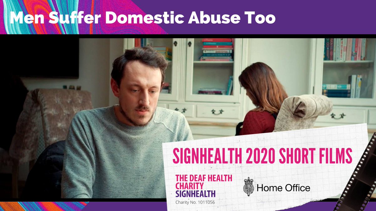 SignHealth's tweet photo. 'Men Suffer Domestic Abuse Too' is the final of five new short films released by SignHealth and directed by @bim_ajadi
Watch here πhttps://t.co/4M5EhRuY5H
Our Domestic Abuse Service also supports Deaf men, contact us at da@signhealth.org.uk
#SignHealthFilm5 #BSL https://t.co/LK06jZrs2o