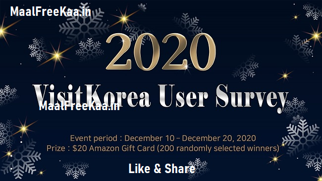 MaalFreeKaa's tweet photo. #VisitKorea #Surevey Win #AmazonGiftCard Rs$20 -200 Winners
#Contest #ContestAelrt #Christmas #ChristmasContest #Christmasgift #SantaContest #ChrismasGiveaway #Korea 

#Play Here &amp; #Win #MaalFreeKaa
https://t.co/NdHtpMj4uL https://t.co/PP9koQojRL