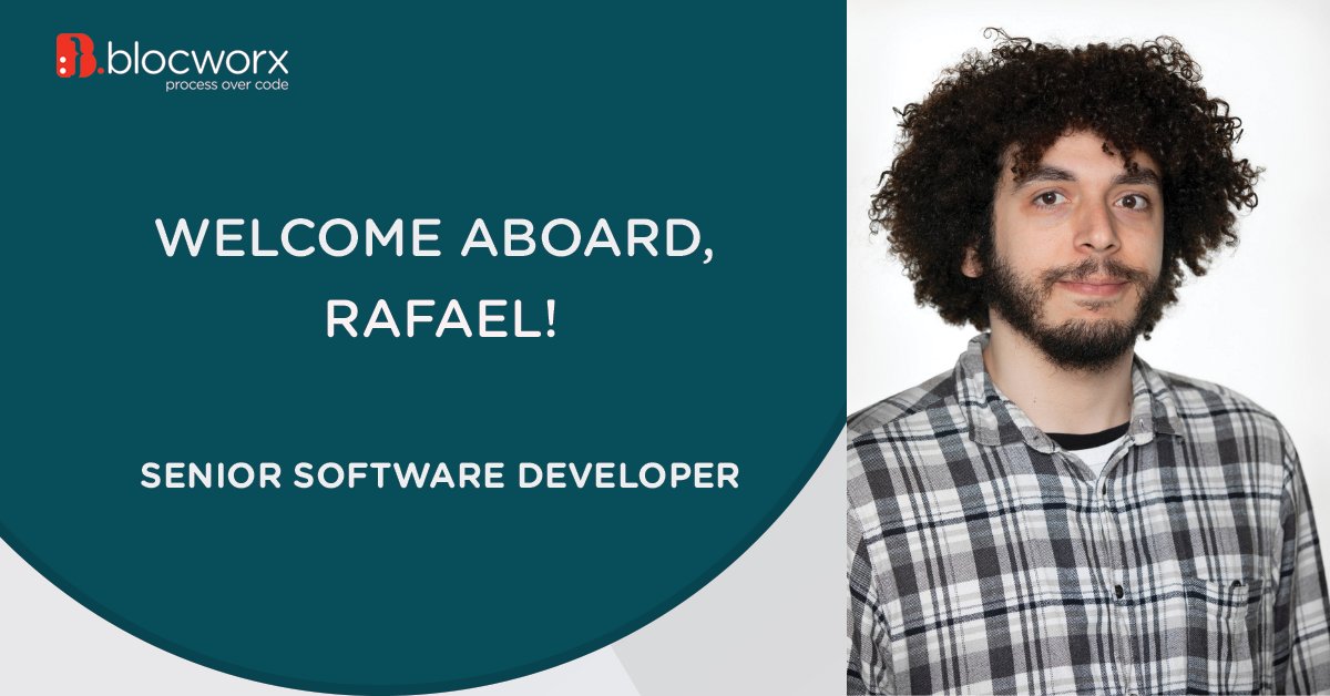 📢 Blocworx is excited to welcome Rafael Mendes to the team!

Rafael has a long and experienced background in software development and we are looking forward to working together!

We are thrilled to have you on the team Rafael, welcome aboard! 🚀

#NewEmployee #SoftwareDeveloper