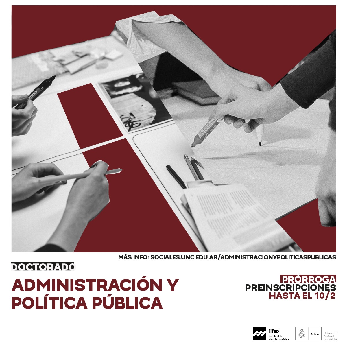 Infossepcba's tweet photo. Prórroga para preinscripciones. 
Apertura 6° cohorte del Doctorado en Administración y Política Pública (IIFAP/FCS)
🗓️Preinscripciones: hasta el 10/02/21
🗓️Inicio del curSado: Marzo de 2021
https://t.co/QYmkzj1NIk https://t.co/hsEvouaZ2d