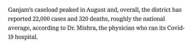  @gettleman,  @suhasiniraj,  @sameeryasir &  @Karan_Singhs claim to collect reams of data but lie in their report. Here is the actual mortality of 246 as compared to  @nytimes's fake claim of 320 in Ganjam.