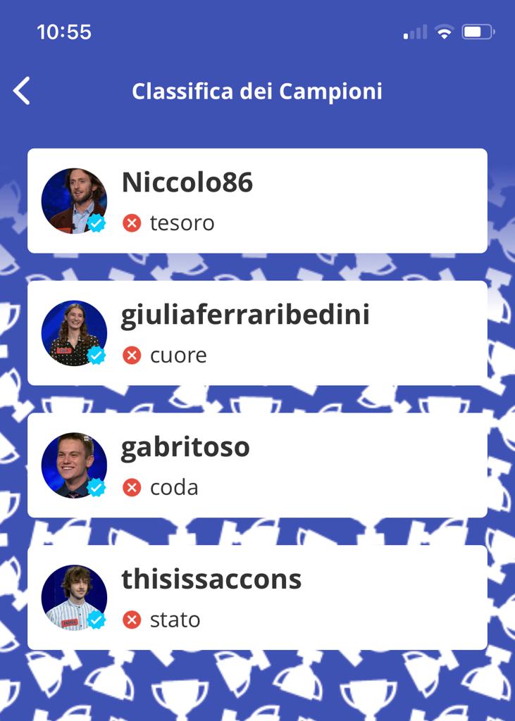 Ecco le soluzioni date dai super-campioni e dai bot per le ghigliottine che abbiamo proposto oggi! #NLProc #artificialintelligence Quarta ghigliottina DISCO, MURO, AMICO, CASA, e COLPO