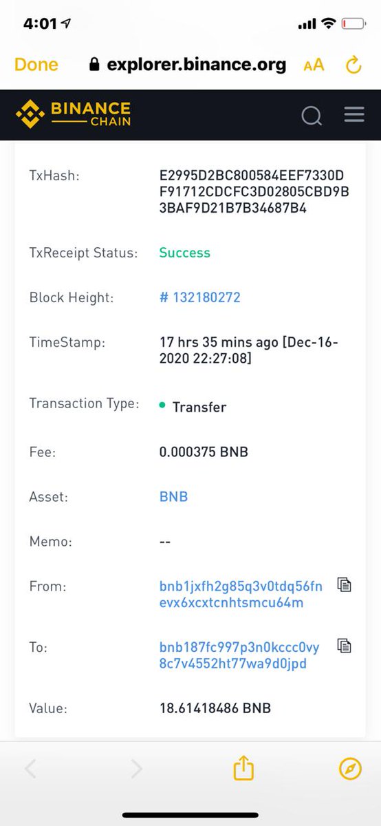 Cryptodictionar's tweet photo. Some one sold my all saving in BNB COIN THAN TRANSFER IT from my account TxHash I'd is E2995D2BC800584EEF7330DF91712CDCFC3D02805CBD9B3BAF9D21B7B34687B4 https://t.co/UYNKwwPHIJ