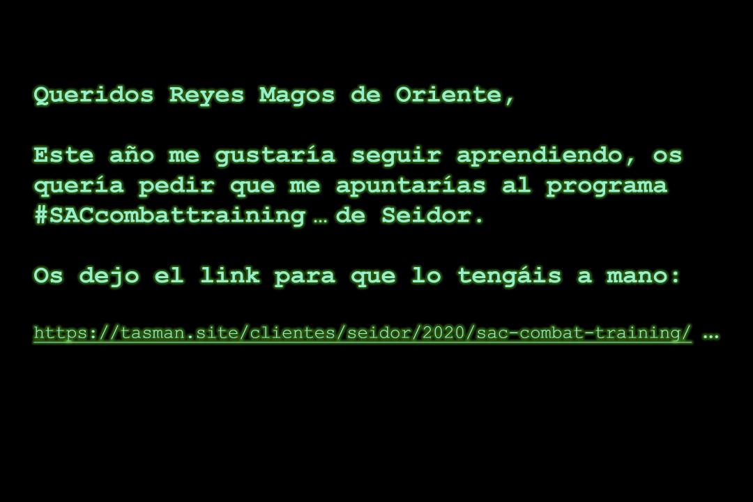 vagramuntflix's tweet photo. @seidor #OJOALDATO no pondrás en tu carta a los #SSMMReyesMagos la matrícula al nuevo programa exclusivo de formación #SACcombattrainig?
Lujo de @seidor instructors explicarán como @SAPAnalytics #Cloud potencia y mejora procesos de negocio ... #GoSAC https://t.co/bT4QXIESIA