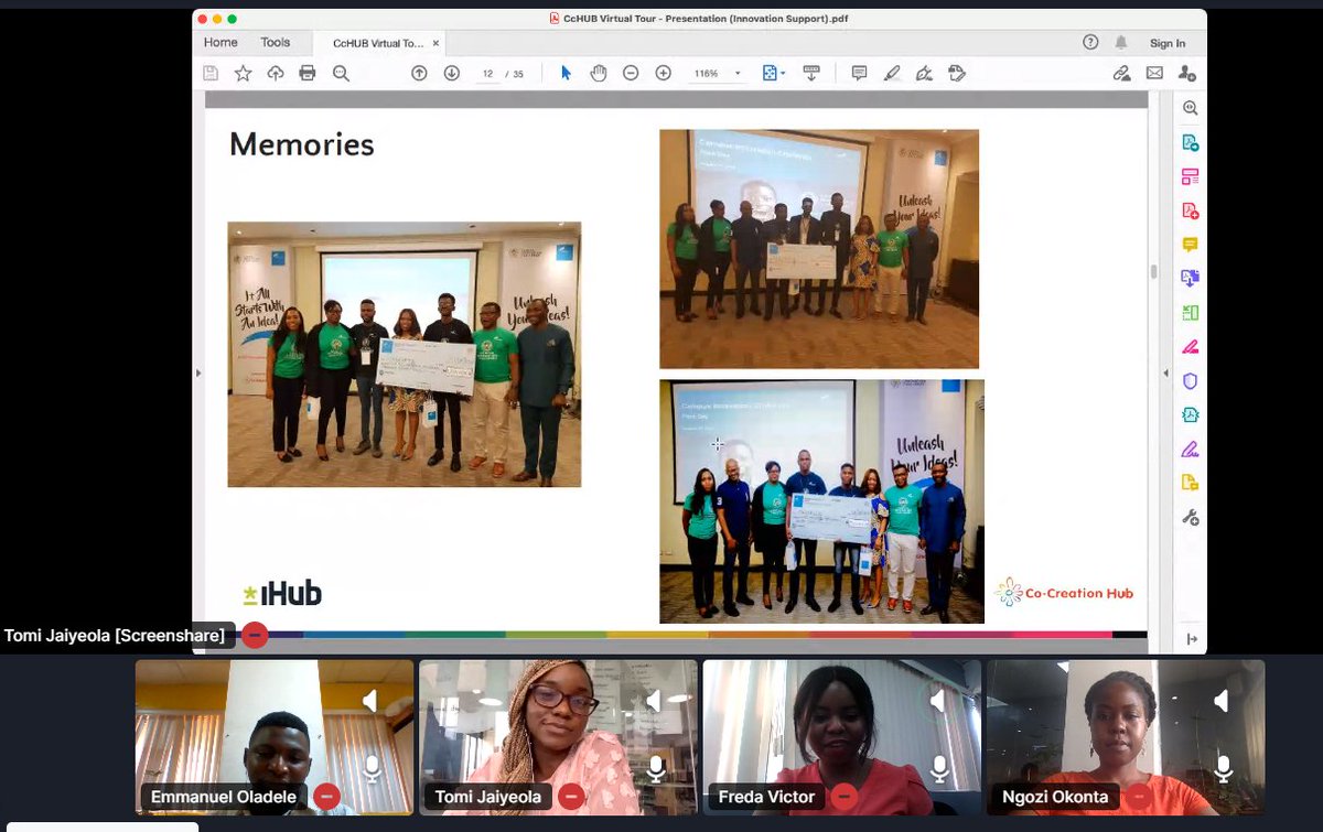 Cc_HUB's tweet photo. Happening now: Innovation Support shares how CcHUB supports innovation and help organisations succeed and innovate.
Tune in to watch: https://t.co/A5fEbQE1GX
#10YearsAndGrowing https://t.co/IiGuMCBQ9I