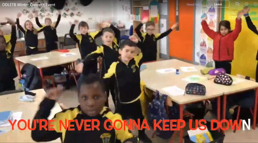 ddletb's tweet photo. Scoil Ghrainne CNS are not going to let COVID keep them down! #DDLETBWinterConnect https://t.co/XBowhPJlU3