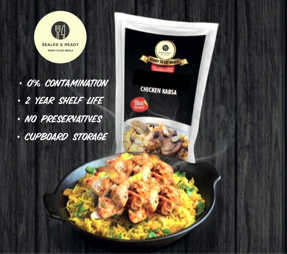 SealedReady's tweet photo. READY TO EAT MEALS 

0% Contamination 
2 Year Shelf Life
No Preservatives 
Cupboard Storage 

#ReadyMeal #SealedReady #NoPreservatives #SimpleFood #Food #Chef #GreatFood #FastFood #FutureFood #FutureMeal #FastMeal #FoodSafety #FoodLongevity #LongShelfLife #SafeFood https://t.co/4hkia0pQJs