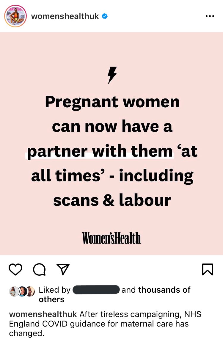 Tashloves's tweet photo. This news is fantastic but I can’t help but feel angry that it has taken so long for this to change. New mothers this year have lost so much due to thoughtless rules &amp; yes COVID but fathers being shut out of scans &amp; gender scans, labour rooms, postnatal check ups and more - sigh. https://t.co/GOXhuit1rC