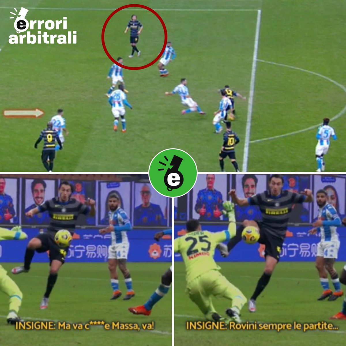Errori Arbitrali Ø¹Ù„Ù‰ ØªÙˆÙŠØªØ± Internapoli La Ricostruzione Del Rigore Assegnato Alla Squadra Di Conte E Dell Espulsione Di Insigne Pressing Darmian E In Posizione Regolare Frase Dell Attaccante Unita Ad Un