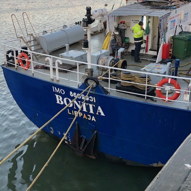 BrewerRobT's tweet photo. Malt update: the Bonita has arrived at Ipswich! https://t.co/C1ifTygelG