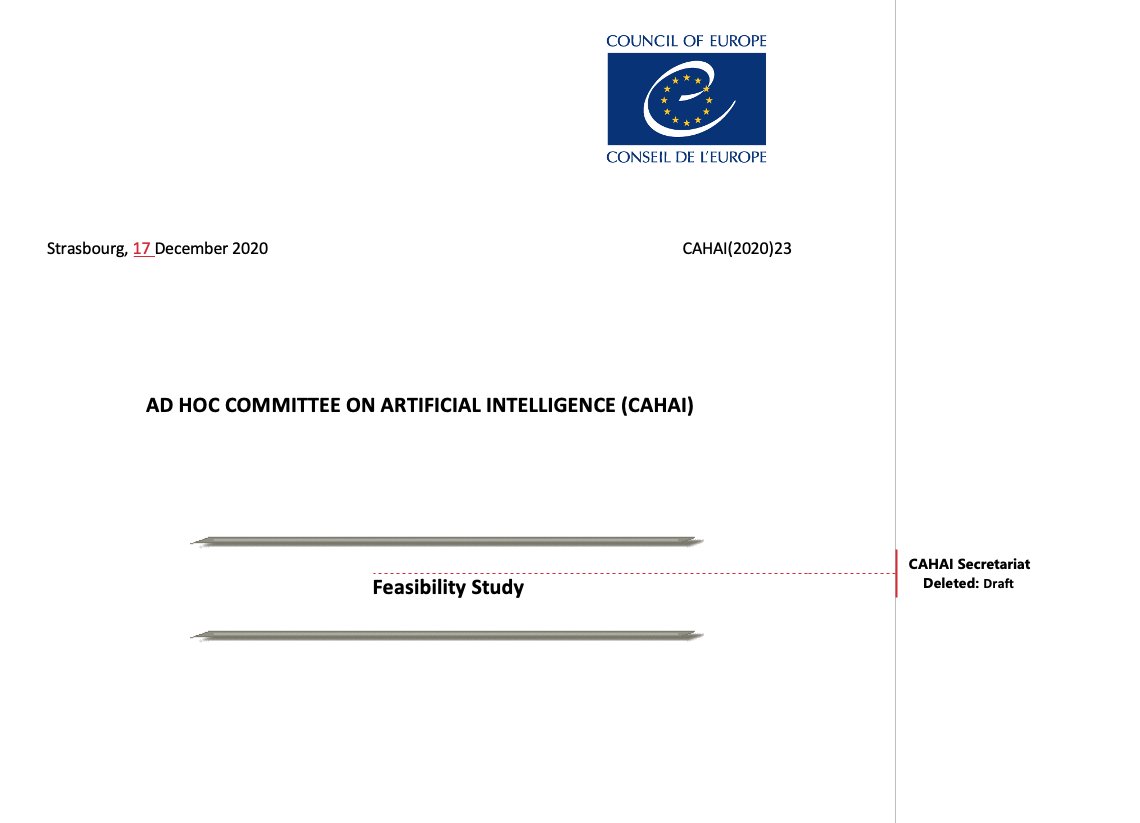 NathalieSmuha's tweet photo. Habemus #CAHAI Feasibility Study!

Very glad that, after 3 intense meeting days, we managed to find agreement on a document constituting a crucial step ahead in the CAHAI work on a @coe legal framework on #AI. Thanks to all participants for their engagement! @COE4AI https://t.co/xNIOFIvYW2