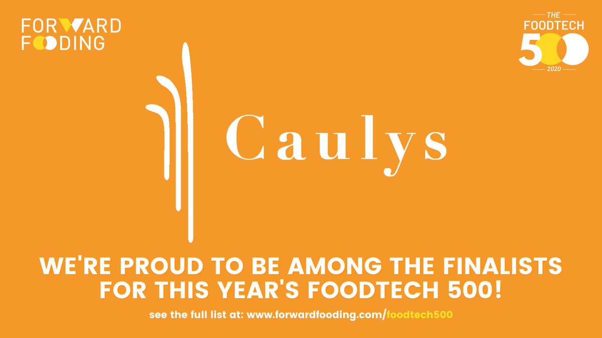 Caulysfarming's tweet photo. Caulys is officially a finalist in this year’s @ForwardFooding FoodTech 500! We’re thrilled to be a part of this year’s list and hope you will join us in looking forward to the final ranked list release in February next year! https://t.co/3QtC0KpsPF