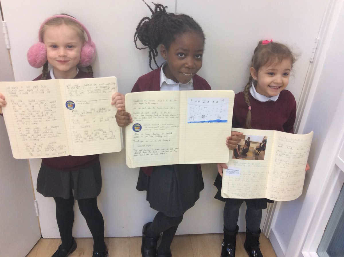 St_JamesYear2's tweet photo. Wow! What wonderful stories in Year 2 this week. We have been retelling the story ‘The Snowman’ from James’ point of view. Such AMAZING writing ⭐️ ⛄️ https://t.co/2MwtlapCMm