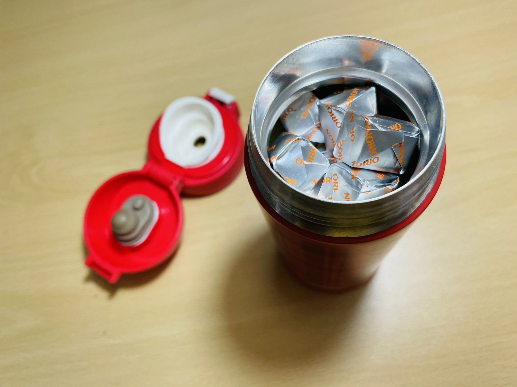 your best.S. on Twitter "후배가 감기 기운이 있다고 해서 보온병에 청귤차를 타서 보냈는데. 오늘 되돌려