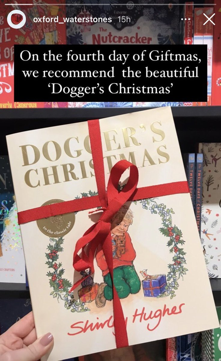 Check out our stories over on IG oxford_waterstones where we’ve been recommending our best gifts for Christmas. Including the return of the much adored Dogger by @ShirleyHughes_ If you are stuck for gift ideas remember you can always #askabookseller we LOVE talking books 🥰📚