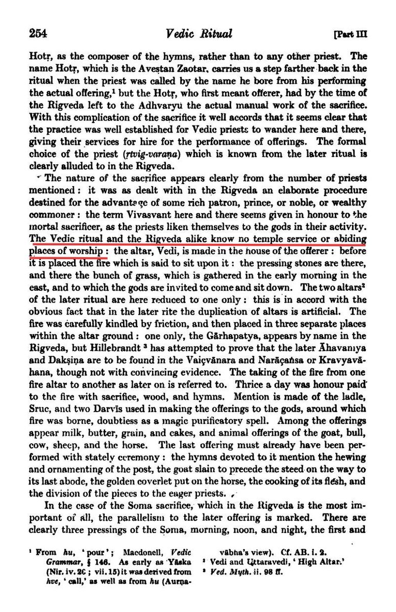 23/102The earliest Hindu scripture, the Rigveda which is estimated to have been composed around 1500 BC, has no reference to permanent places of worship or temple complexes whatsoever as affirmed by Scottish Sanskrit scholar and Indologist, Prof. Arthur Berriedale Keith.