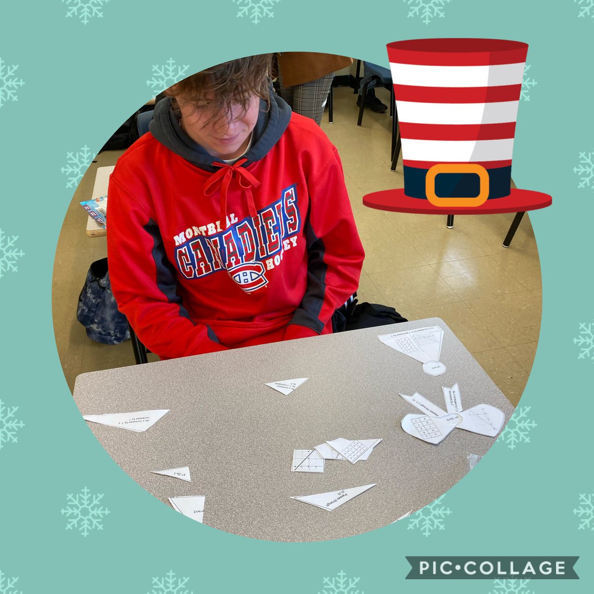 lorinash99's tweet image. Christmas math activities with grade 9 and 10 classes thanks to Ms Davis’ planning and Christmas spirit. #christmasmath #mathisfun #linearrelations #multiplyingpolynomials @NLESDNT @NLESDCA @skhmavericks 💙🎅🏻🎁🎄#bleedblue