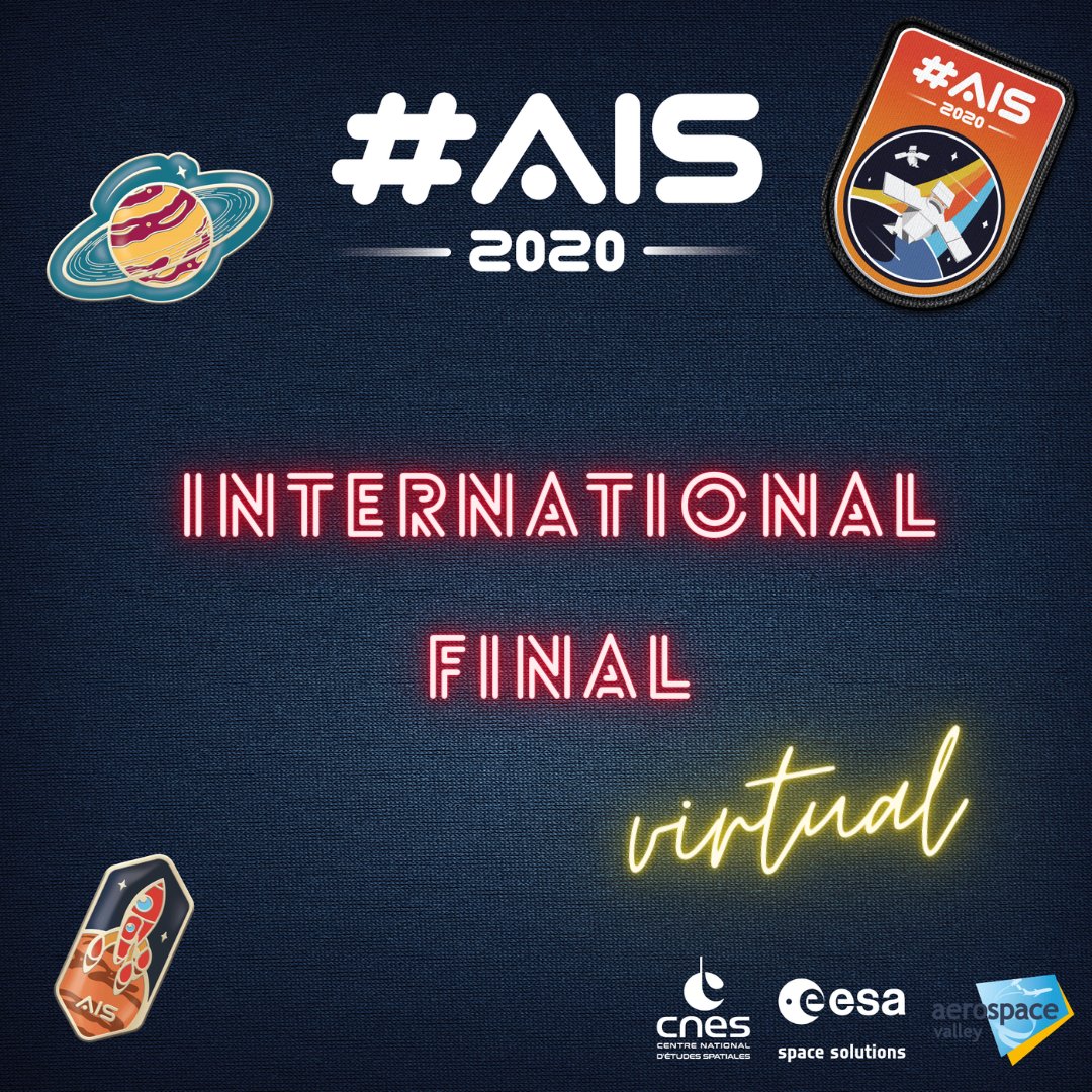 ActInSpace's tweet photo. It's official!
We are pleased to announce that the #AIS2020 International Finals will take place virtually on the 4th and 5th of Febuary 2021!🎉

Which country will you be rooting for?
Comment bellow ⬇️

@Space4Europe @CNES @AerospaceValley https://t.co/gO9kwd1TP4