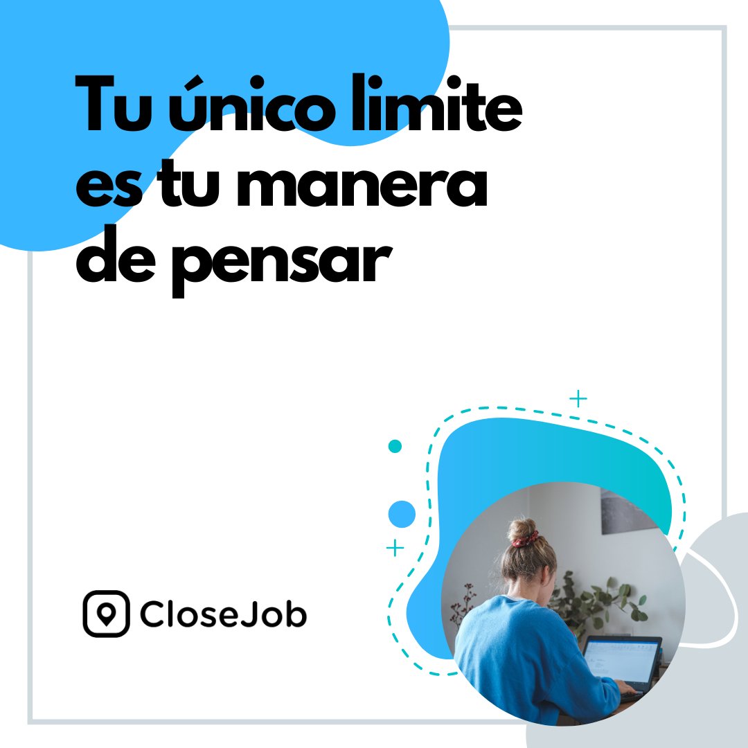 Jobtual's tweet image. Tu único limite es tu manera de pensar.

Con Closejob puedes crear tu portal de reclutamiento empresa
⠀
y realizar todo el proceso de reclutamiento desde tu telefono.
⠀
Optimizado para teléfonos móviles
⠀
puedes estar en movimiento donde sea.

#hhrr #recursoshumanos #hr #covid
