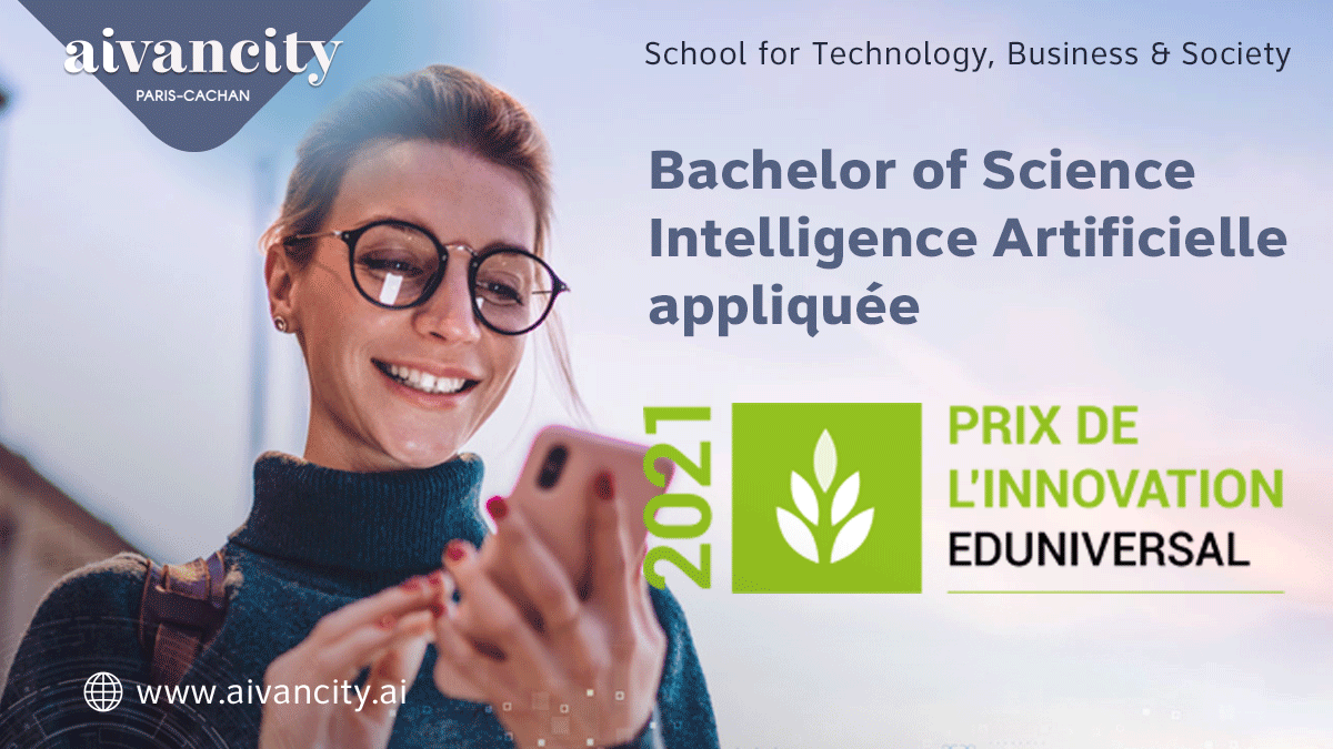 aivancityschool's tweet photo. 🏆 Notre Bachelor intelligence artificielle appliquée remporte le prix de l’innovation @EduniversalEEA 2021, qui distingue les programmes les plus novateurs et les mieux adaptés au marché du travail actuel ➡️ https://t.co/s0J6HNBdpd
#ClassementEduniversal #Bachelor #EcoleIA https://t.co/3cXFpu2xpY